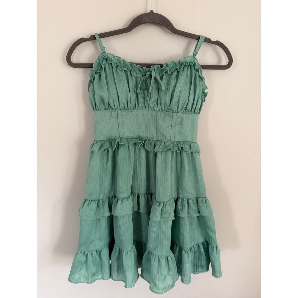 Wild Fable Mint Green Ruffle Minidress size XS